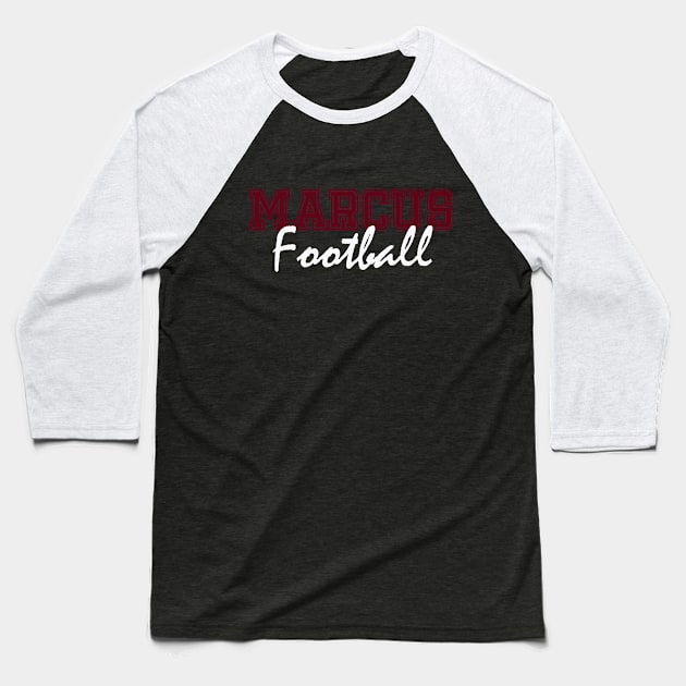 Marcus Football Baseball T-Shirt by PSdesigns